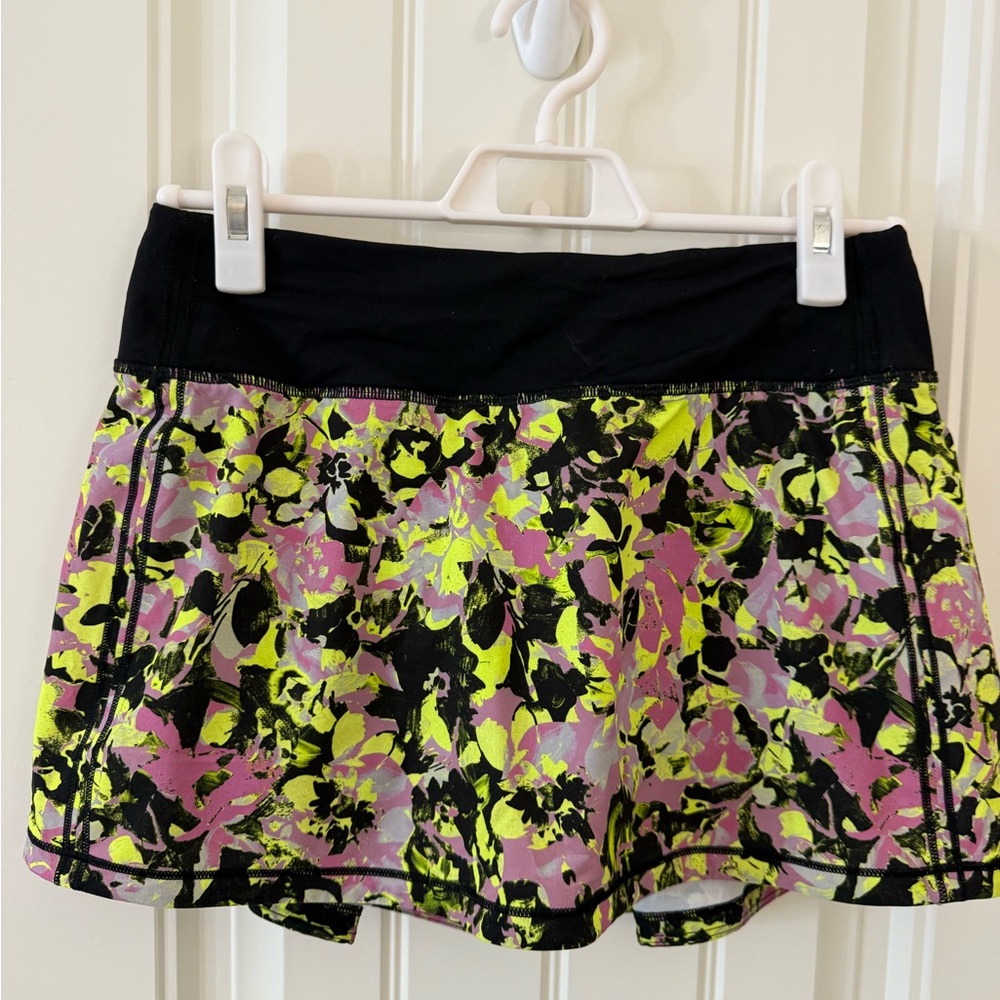 Lululemon Pace Rival Skort Regular Length (inflect floral highlight)